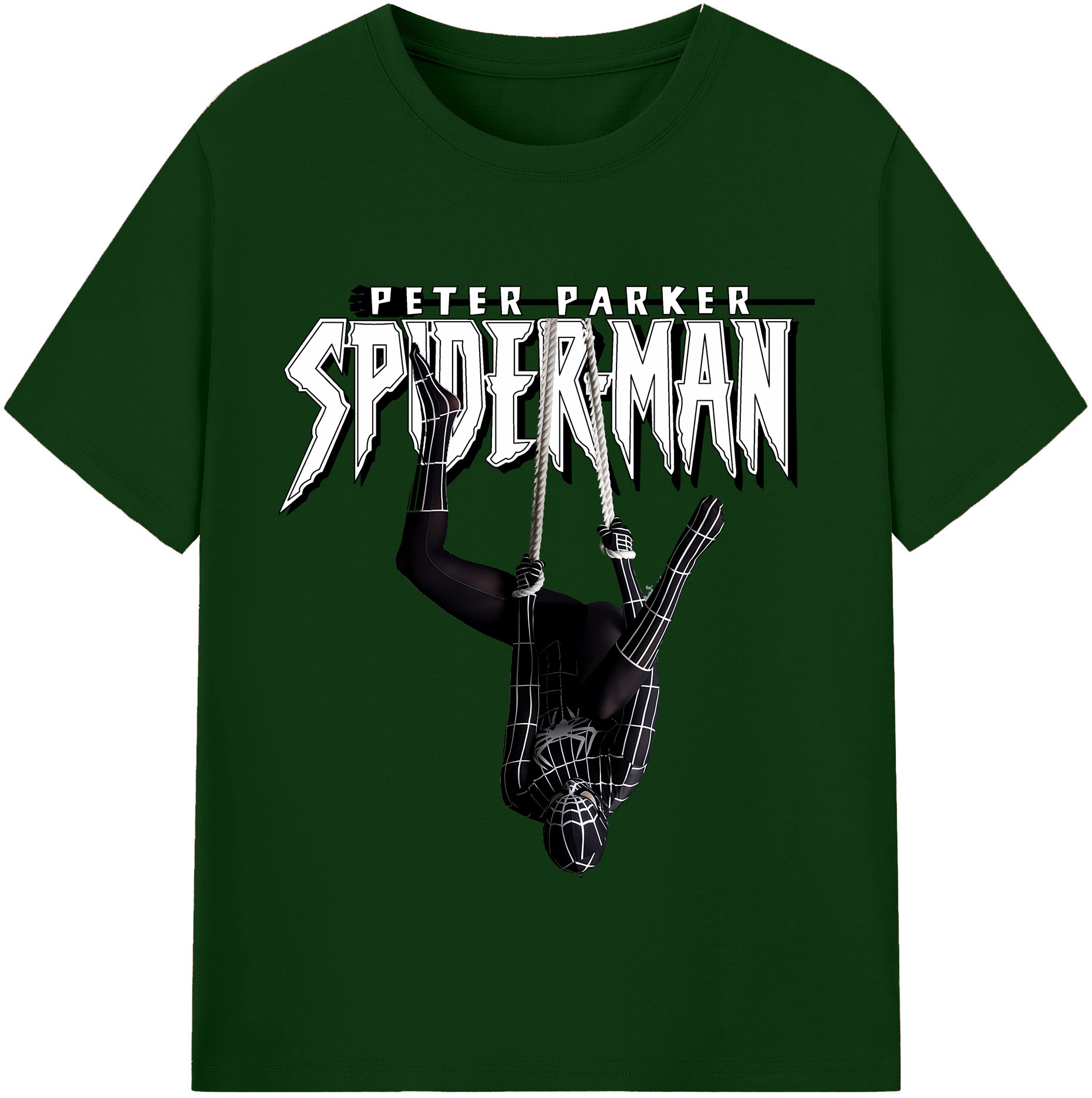 （画像用） Spider Man スパイダーマン 綿100％半袖Tシャツ（フロントプリント）